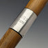 1926 British Vintage Men's Cane Sterling Silver Decoration Wood Grain Brown Shaft 92.5cm